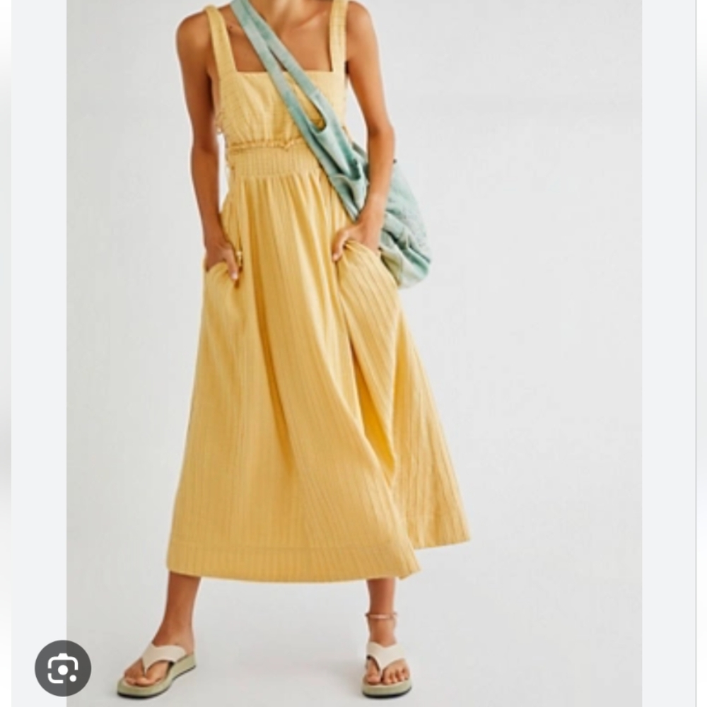 Free People Felicity Maxi Dress NWOT with pockets size XL